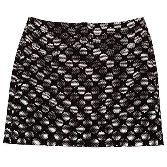 LOFT Dresses & Skirts - Loft geometric design A-line skirt, black and white, size 12 petite